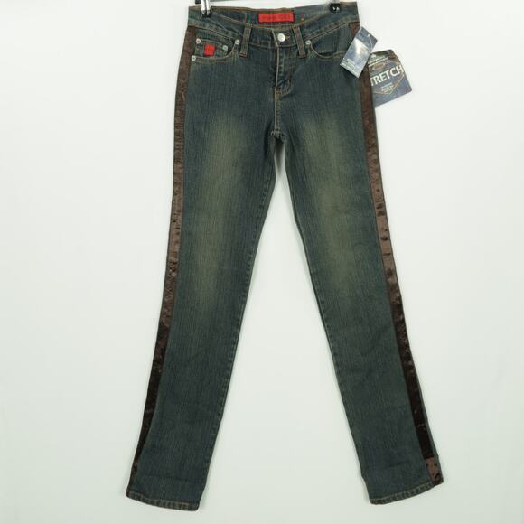 Bongo Let Me B Straight Fit Stretch Jeans Size 1 / Waist 25 - Picture 1 of 9